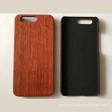 Natural plain wooden phone case pc combination solid wood phone case for HuaweP10